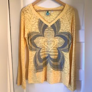 ROXY flared arm long sleeve t-shirt 🌺.